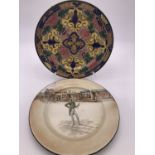 Royal Doulton plates, one from the Dickens Ware series depicting 'Alfred Jingle', 26.5 cm