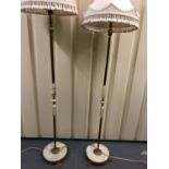 Two onyx standard lamps.