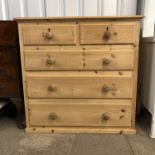 A pine chest of drawers, 102 x 50 x 99 cm