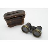 A Victorian cased pair of opera glasses