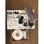 A new-old-stock boxed Clarke 8" Metalworker bench grinder / polisher