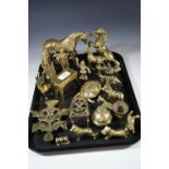 Brass figurines etc