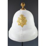 A Royal Marines bandsman's helmet