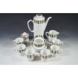Alfred Meakin coffee set (coffee pot lid, cup and preserve jar lid a/f)
