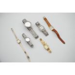 Six watches including Accurist, Rosas, Sekonda