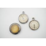 Two 20th Century rhodium plated pocket watches, including an Ingersoll "Triumph" and Smiths "