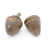 Two Great War artillery shell fuses