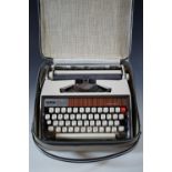 A Brother Delux 1300 portable typewriter