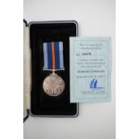 A cased Pobjoy Mint Second World War Bomber Command limited edition commemorative medal, No. 1019