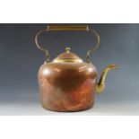 A large copper kettle, 41 cm