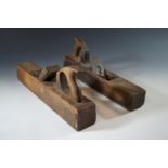 Two vintage wood planes