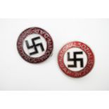 Two German NSDAP party badges