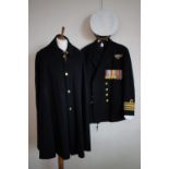A Royal Navy uniform and medal group