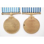 Two UN Korea medals