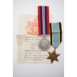 A Second World War RAF casualty group comprising Air Crew Europe Star and War medal, with award