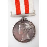 An Indian Mutiny medal impressed to Jas Wyllie, 7th Husrs