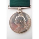 A Victorian Volunteer Long Service medal to 1787 Sgt R Patten, 2 Middx V A