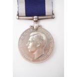 A George VI Royal Navy Long Service and Good Conduct medal to J 106919 A H Simpson, Sig, HMS Orion