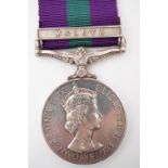 A QEII General Service medal with Malaya Clasp to 22526881 Cpl J Ellens, RAMC