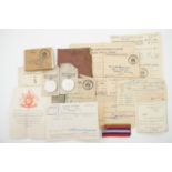 A Second World War medal group to 4351298 J Watkinson, East Yorkshire Regiment, including Pay Book