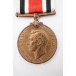 A George VI Special Constabulary medal to Horace Fletcher