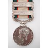 An India General Service medal 1936-39 with two clasps to 10700 Sepoy Mohd Aslam, 4-16 Punjab R