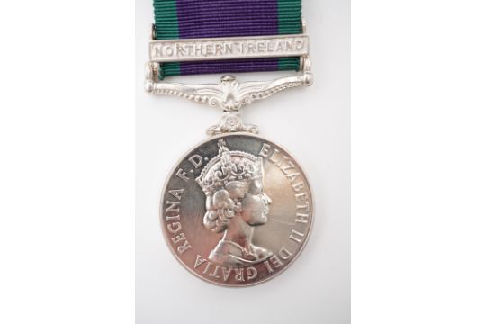 A QEII General Service medal with Northern Ireland Clasp to 23653090 Gdsm L Joseph, Gren Gds - Image 1 of 3