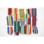 A quantity of medal ribbons