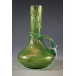 A Belle Epoque Loetz / Tiffany style iridescent glass vase, 15 cm