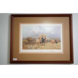 After David Shepherd (1931-2017) "Highland Mist", depicting Highland cows, signed limited edition