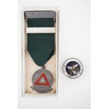A 1960s "Safe Drivers" motor car award from the Royal Society for the Prevention of Accidents, and