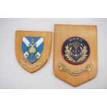 Royal Marines Scotland and Scottish Fisheries wall plaques