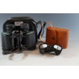1960s Zenith 8 x 20 miniature / compact binoculars together with Tasco 8 x 30 field glasses