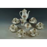 Royal Doulton coffee set (coffee pot lid a/f)