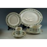 An extensive Royal Doulton Tapestry pattern TC1024 dinner service, (approximately sixty pieces)