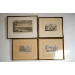 Eleven uniformly framed 19th Century engravings depicting views of the City of York, after W J