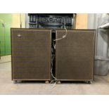 A pair of 1960s - 1970s Philips High Fidelity International speakers, type 22RH427/01Z, 41 x 23 x 59