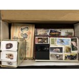 A large quantity of cigarette cards and albums
