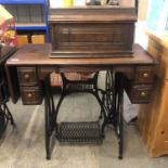 A Jones treadle sewing machine