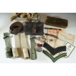 Sundry items of British Army webbing etc