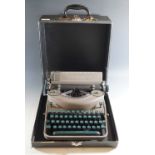 A vintage Remington Rand portable typewriter