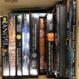 A carton of Buffy the Vampire Slayer books etc