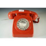 A 1970s red telephone