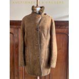A vintage Exmoor Craft sheepskin coat, with Peter Pan collar, size 38", lightly worn