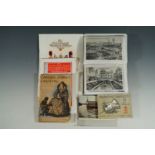 A quantity of national and trade exhibition catalogues and postcards etc