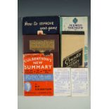 A group of early 20th Century Contract Bridge books and ephemera