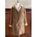 A lady's vintage Oakleaf sheepskin coat, size 40, in as new condition, with no signs of wear