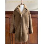 A lady's vintage Morland sheepskin coat, size 36
