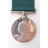 A Victorian Volunteer Long Service medal, (un-named)