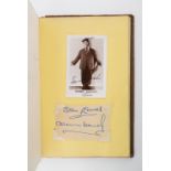 [Autograph / Laurel and Hardy] A late 19th Century bon mot album containing 20th Century autographs,